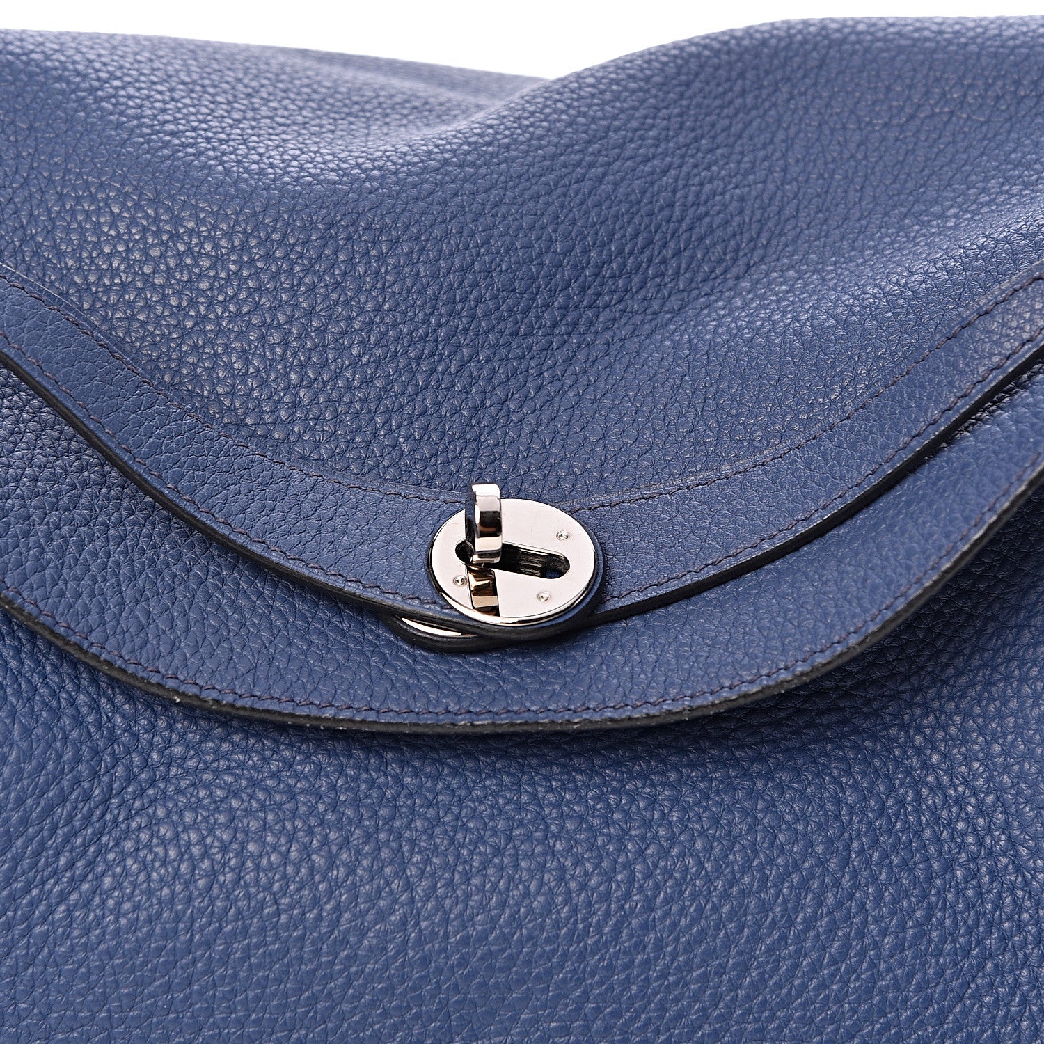 Hermes Taurillon Clemence Lindy 34 Bleu Brighton 12 of 12