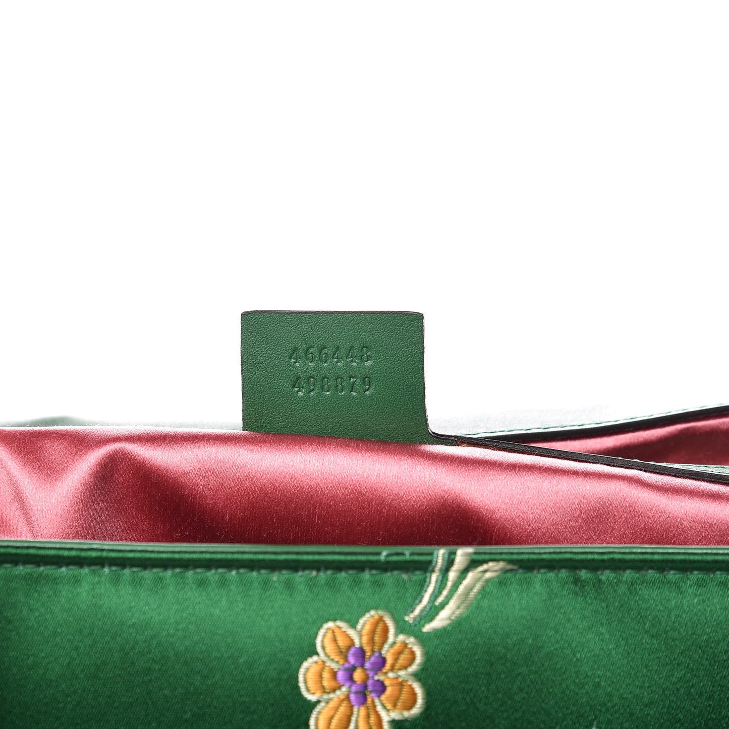 Jacquard Matelasse Floral Maxi GG Marmont Top Handle Shoulder Bag Green Multicolor