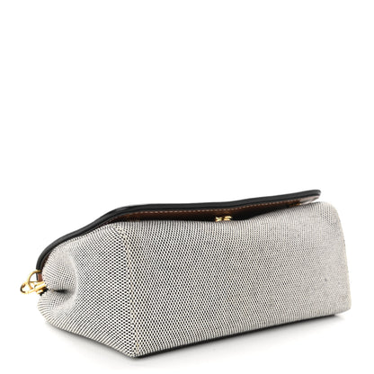 Burberry Cotton Canvas Horseferry Print Small Crossbody Bag Grey Tan 4 of 11