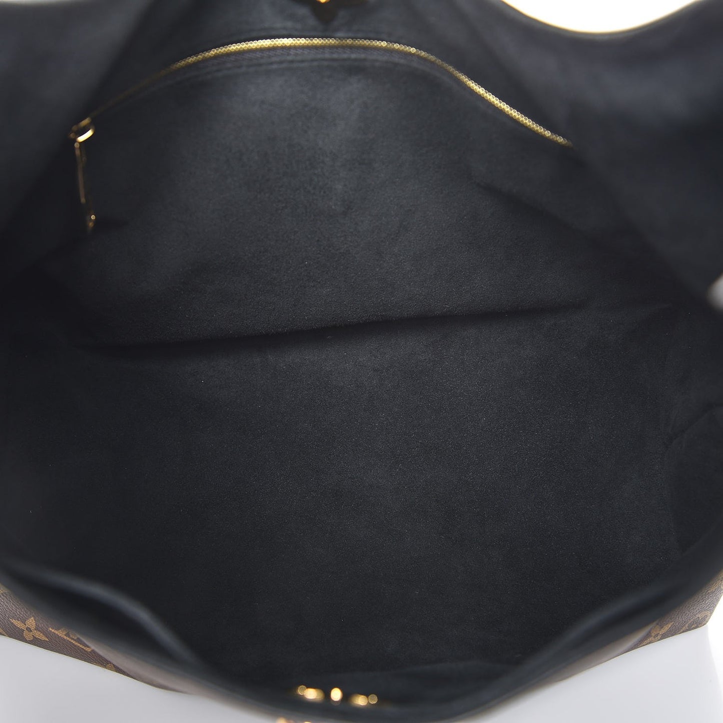 Monogram Flower Hobo Black