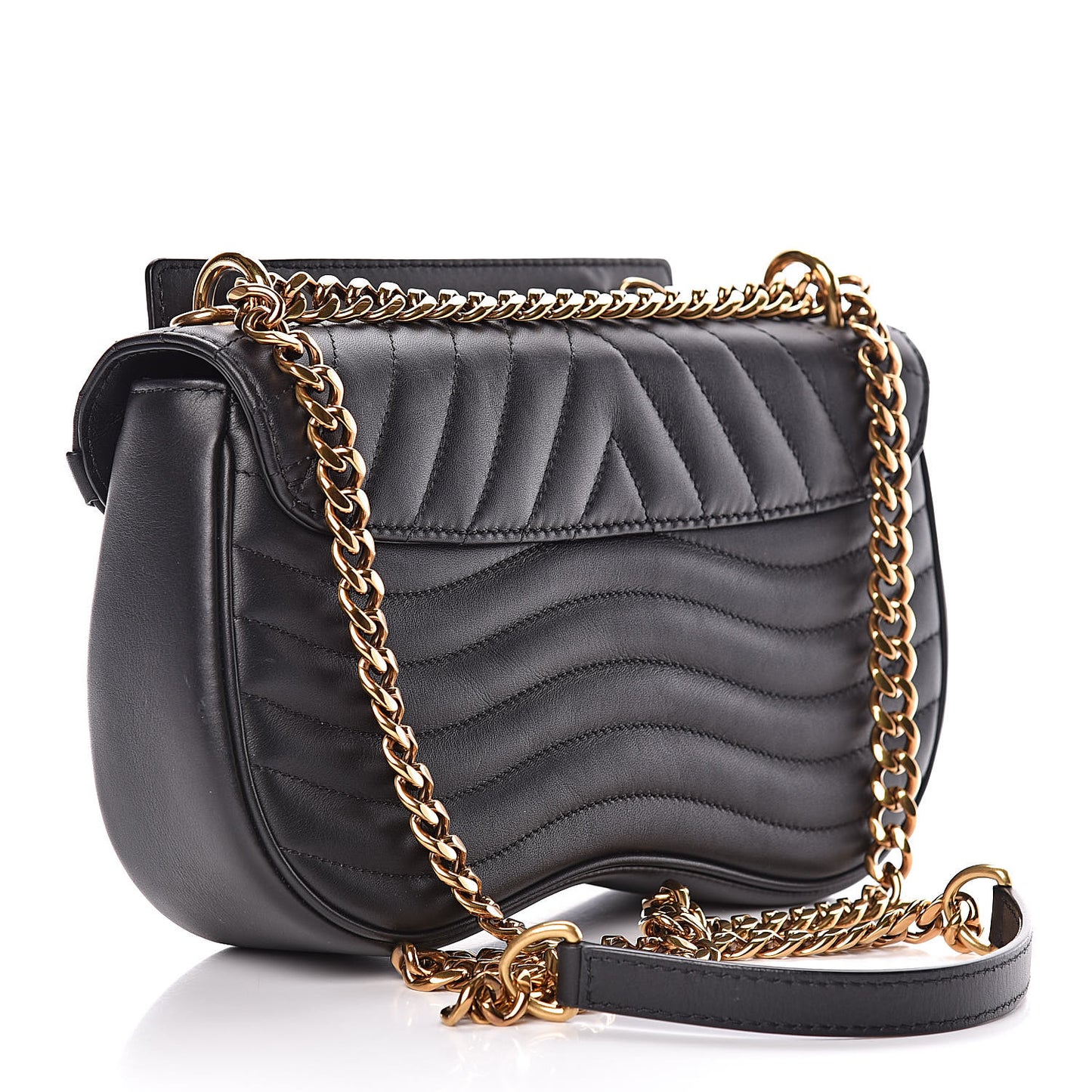 Calfskin New Wave Chain MM Black