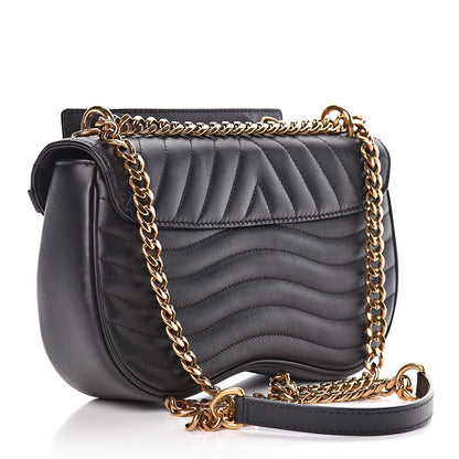 Louis Vuitton Calfskin New Wave Chain MM Black 3 of 13