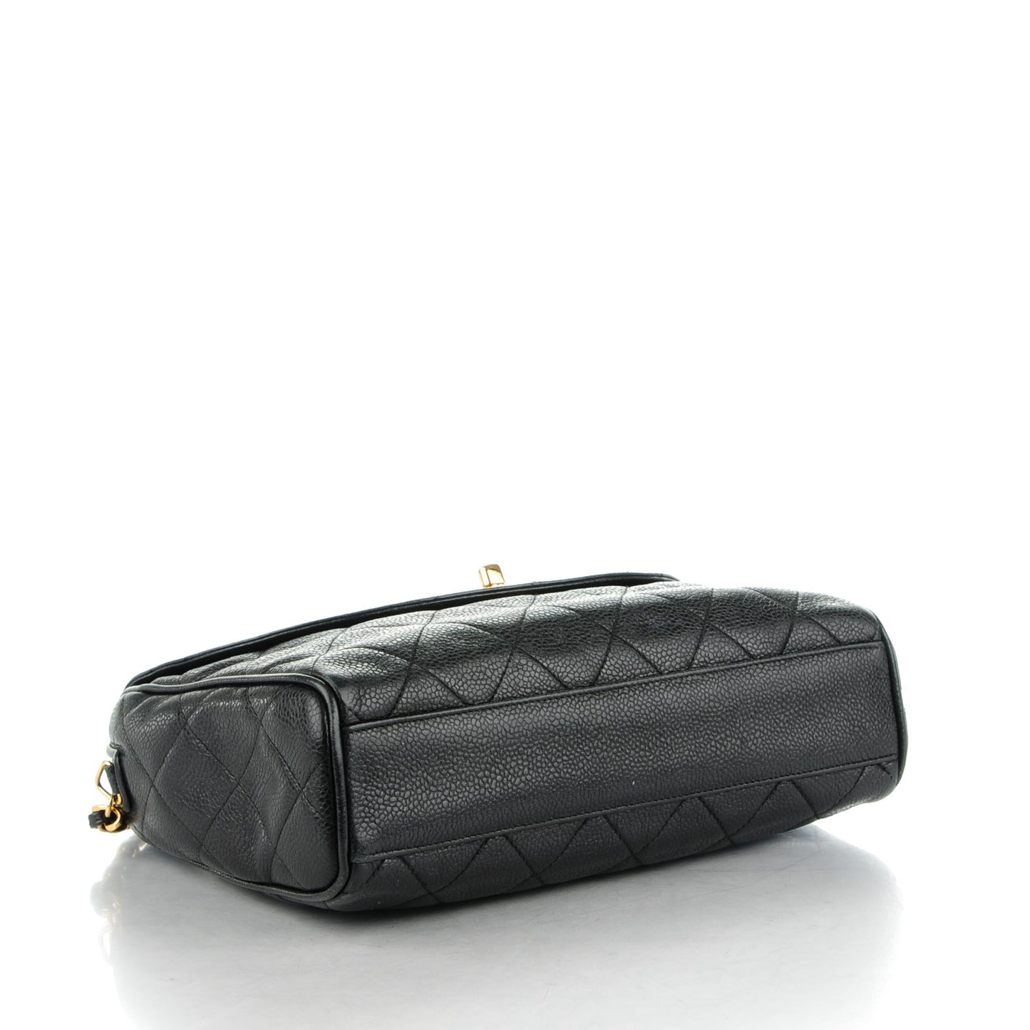 Caviar Quilted Camera Case Black