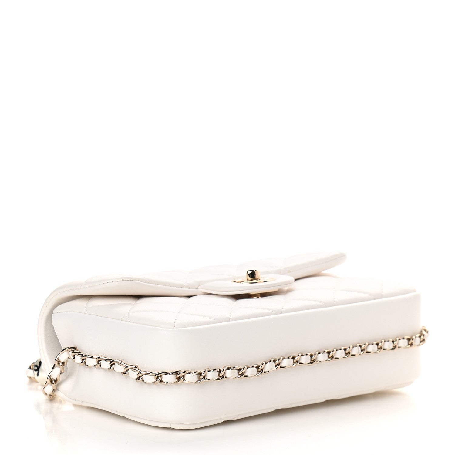 Chanel Lambskin Quilted Small My Precious Flap White 4 of 9
