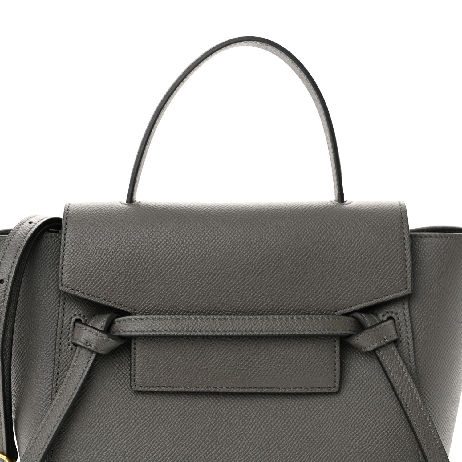 Celine Grained Calfskin Nano Belt Bag Grey 7 of 10