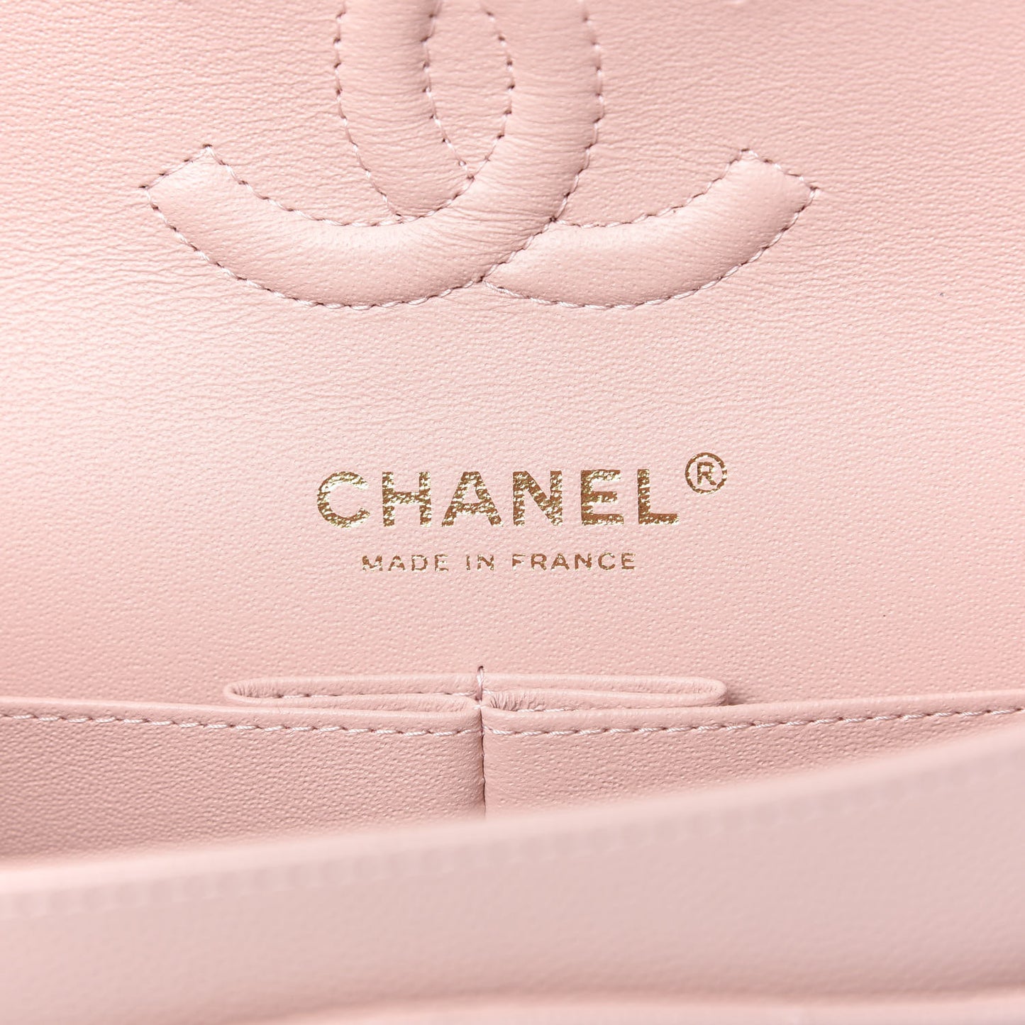 Caviar Quilted Small Double Flap Light Pink