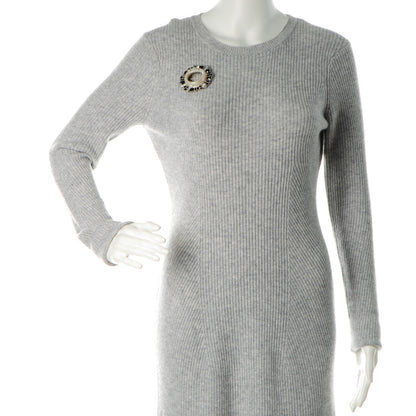 Chanel Crystal CC Smiley Emoji Brooch Silver 2 of 4