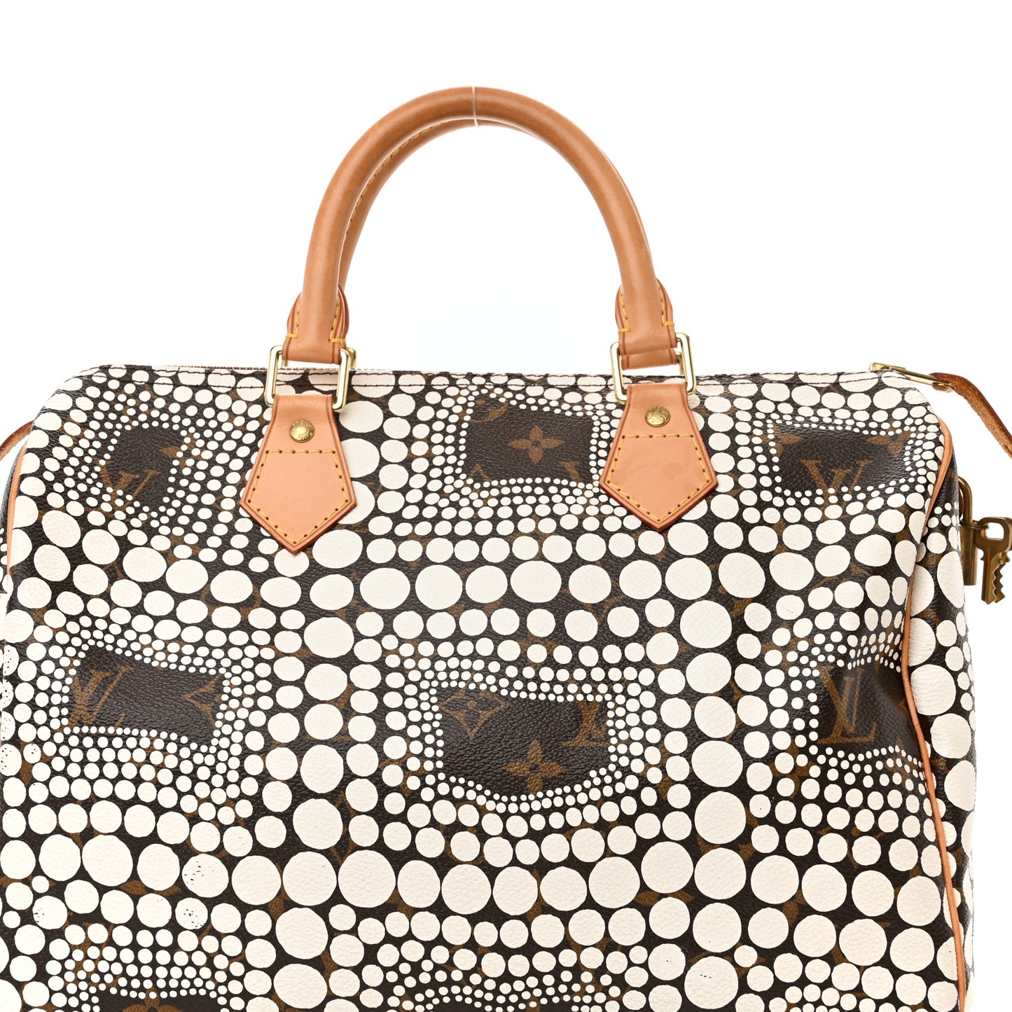 Monogram Kusama Town Speedy 30 White