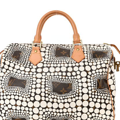 Louis Vuitton Monogram Kusama Town Speedy 30 White 8 of 12