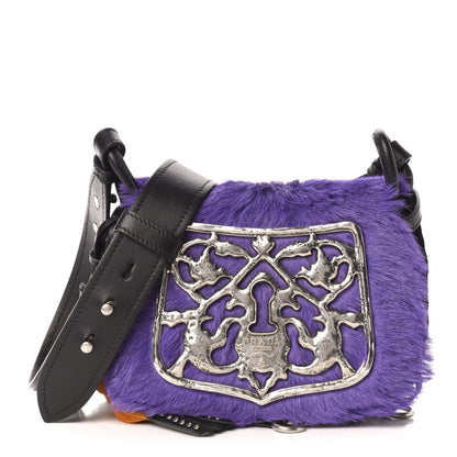 Prada Calf Hair Velluto Corsaire Antic Crossbody Bag Giacinto Black 1 of 9