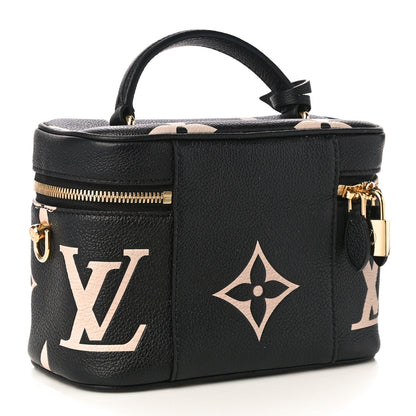 Louis Vuitton Empreinte Monogram Giant Vanity PM Black Beige 3 of 9