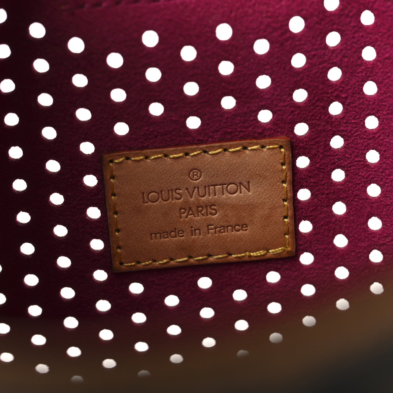 Louis Vuitton Monogram Perforated Musette Fuchsia 6 of 9