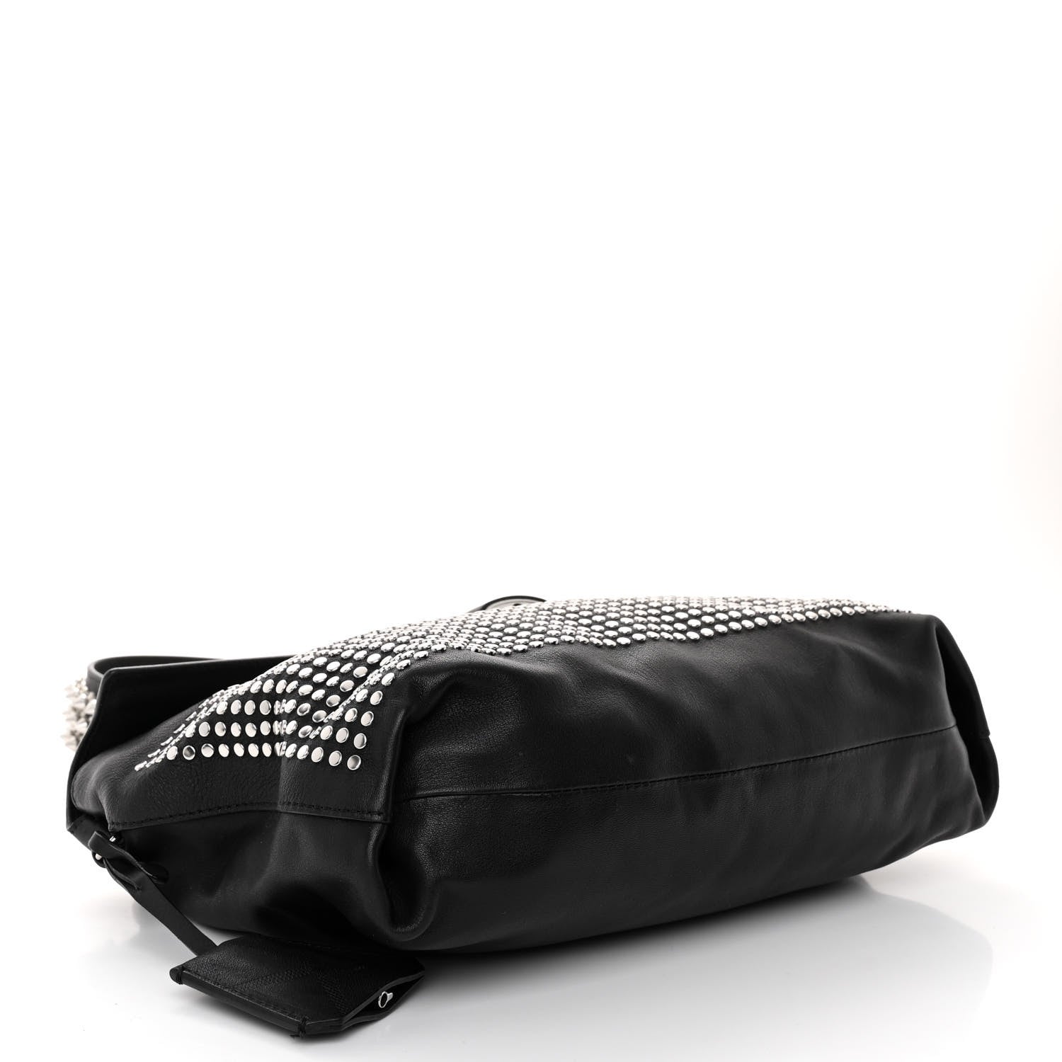 Burberry Calfskin Studded Dalston Shoulder Bag Black 4 of 9