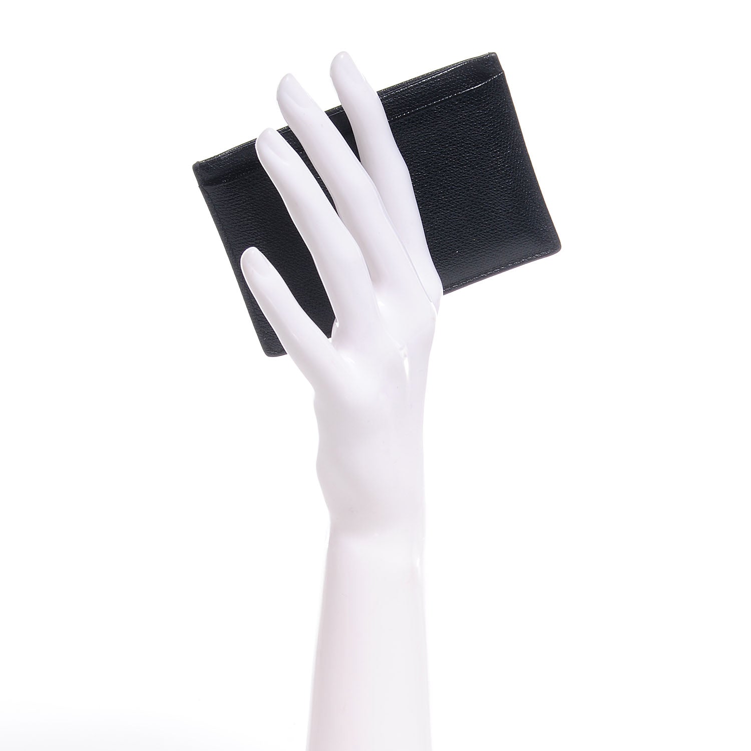 Chanel Calfskin CC Button Card Holder Case Black 2 of 8