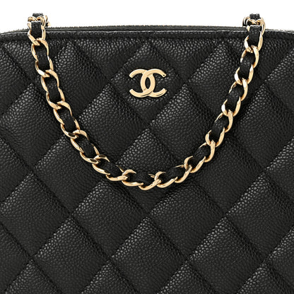 Chanel Caviar Quilted Classic Clutch With Chain Black 8 of 11