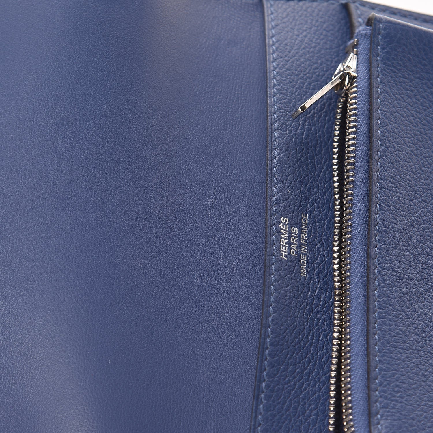 Hermes Togo Dogon Compact Wallet Bleu Brighton 8 of 10