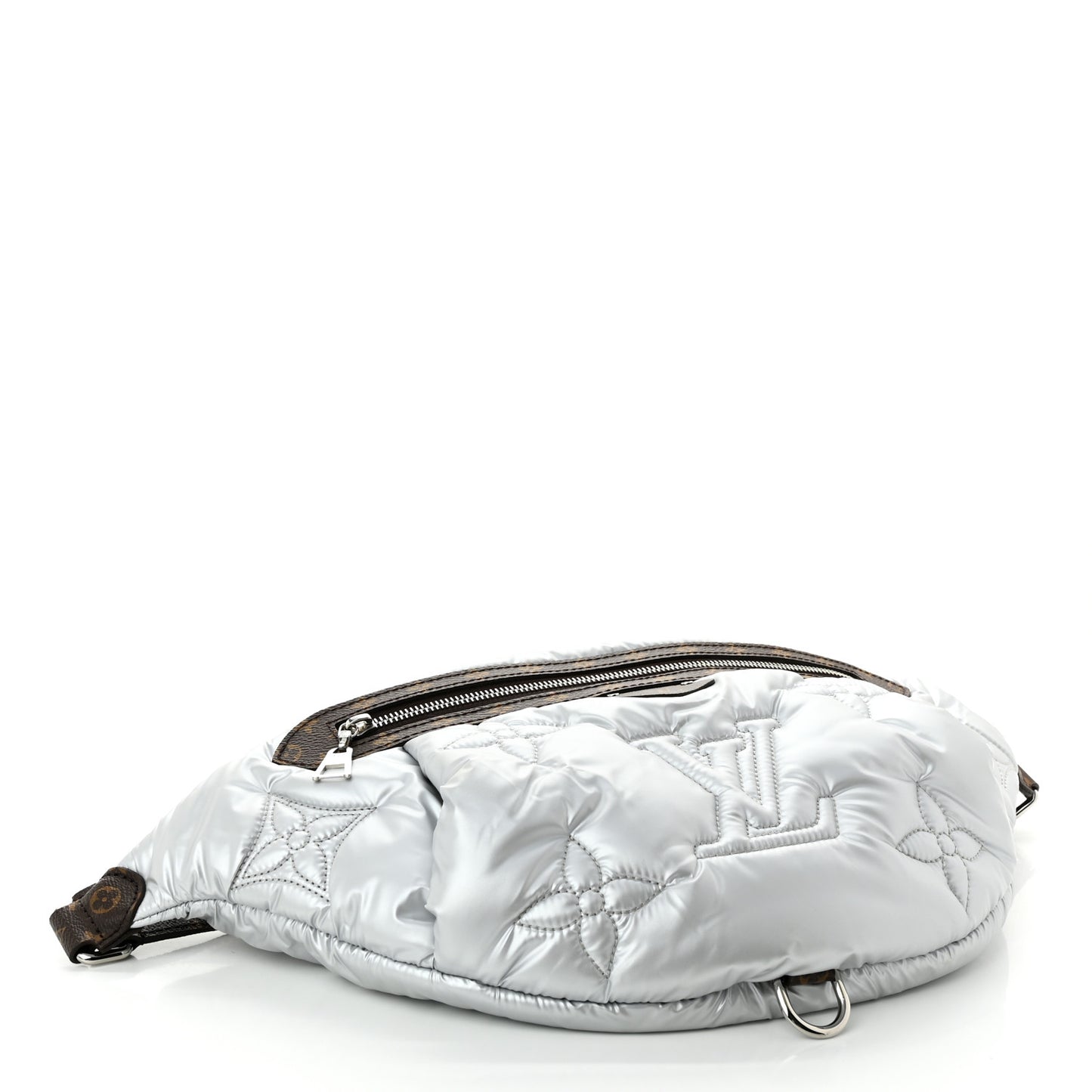 Econyl Monogram Pillow Bumbag Silver