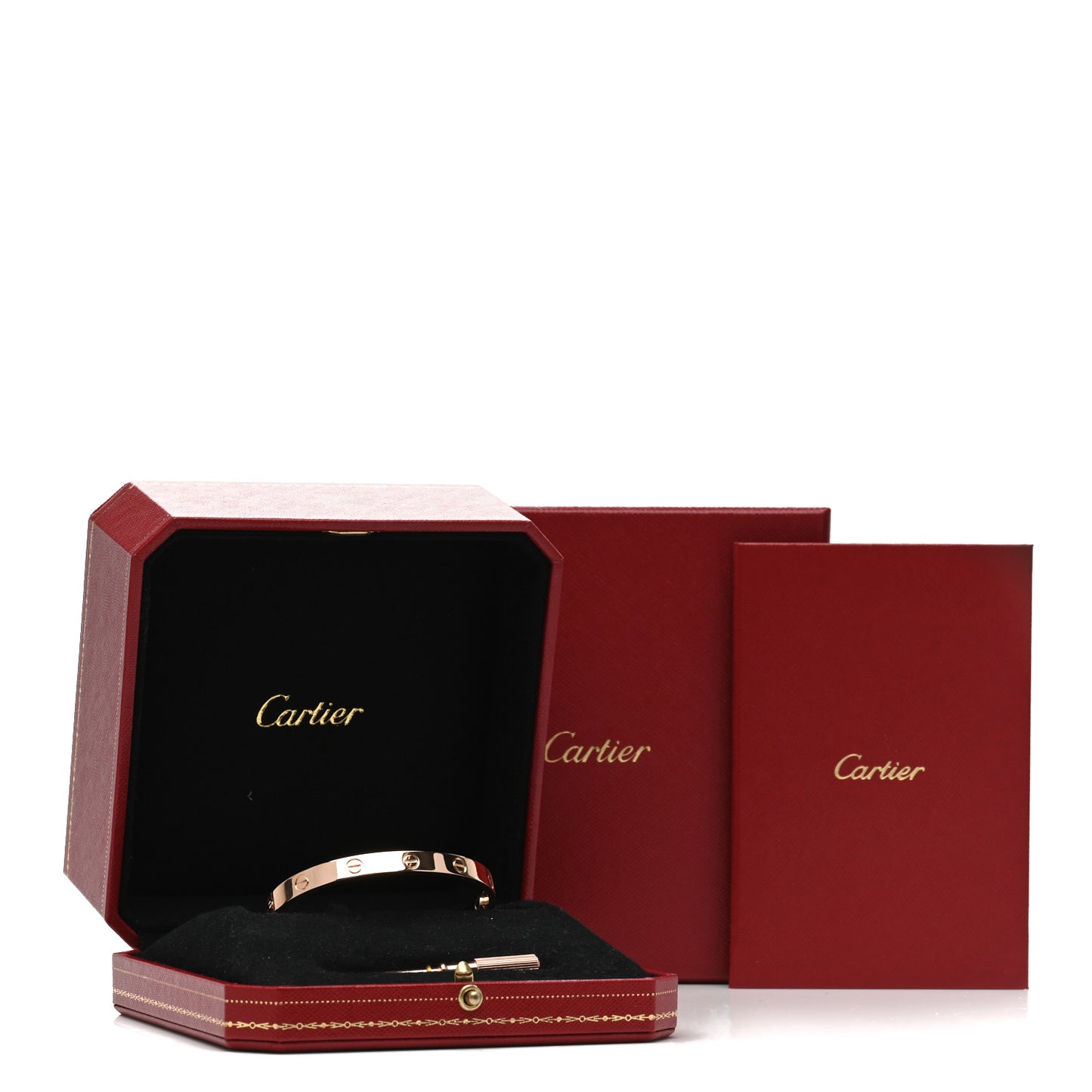 18K Pink Gold LOVE Bracelet 17