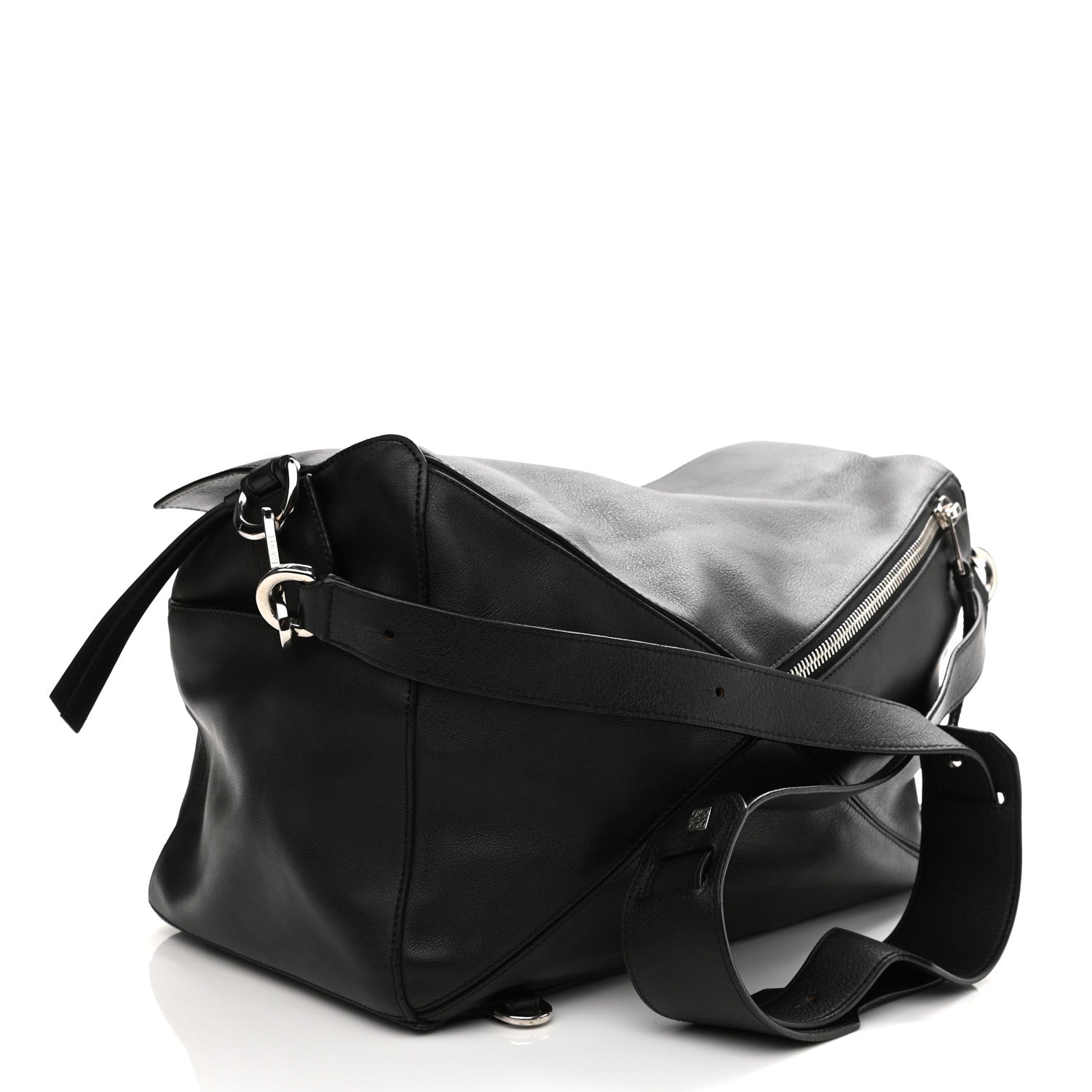 Loewe Calfskin XL Zipper Puzzle Bag Black 3 of 13