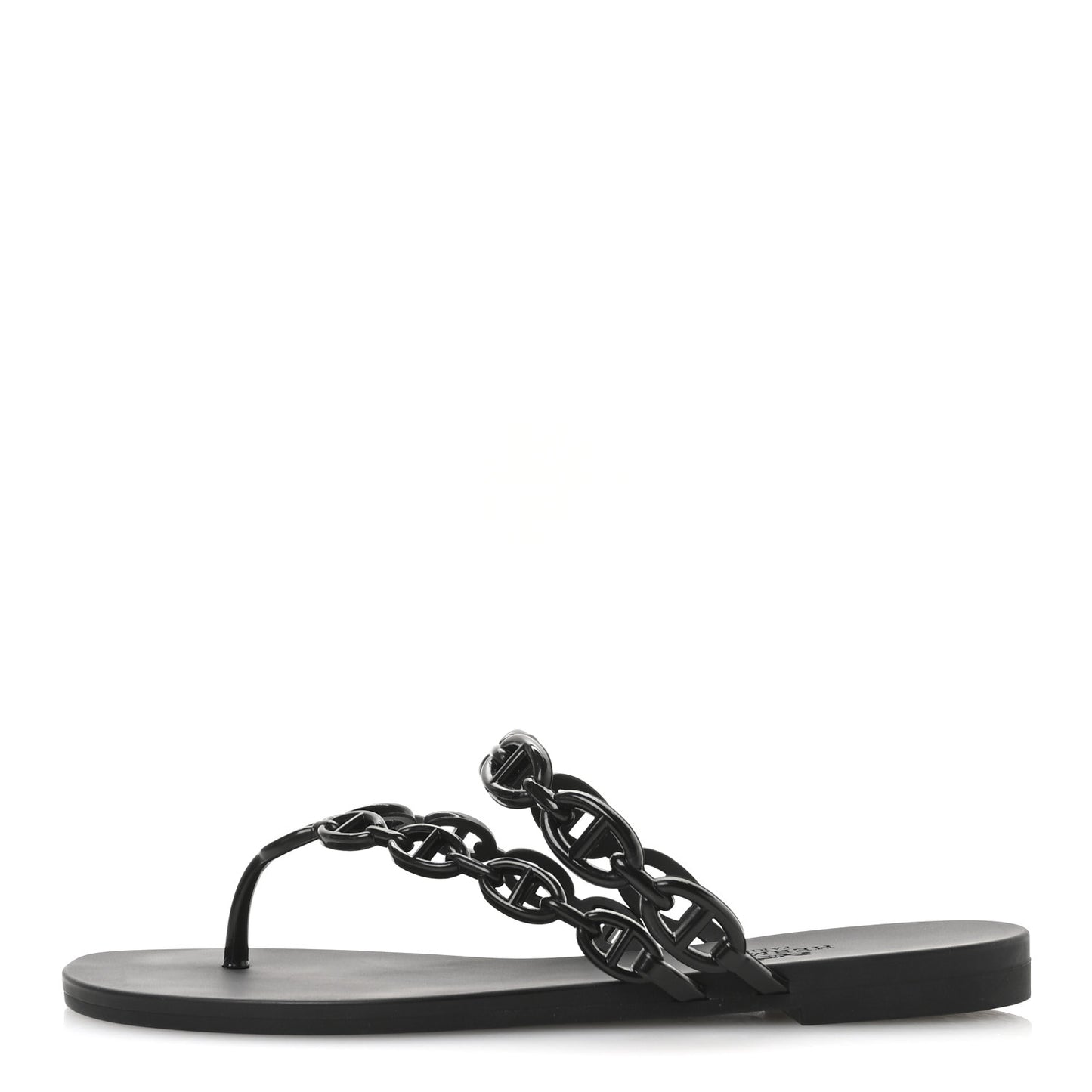 Rubber Chaine d'Ancre Island Sandals 36 Black