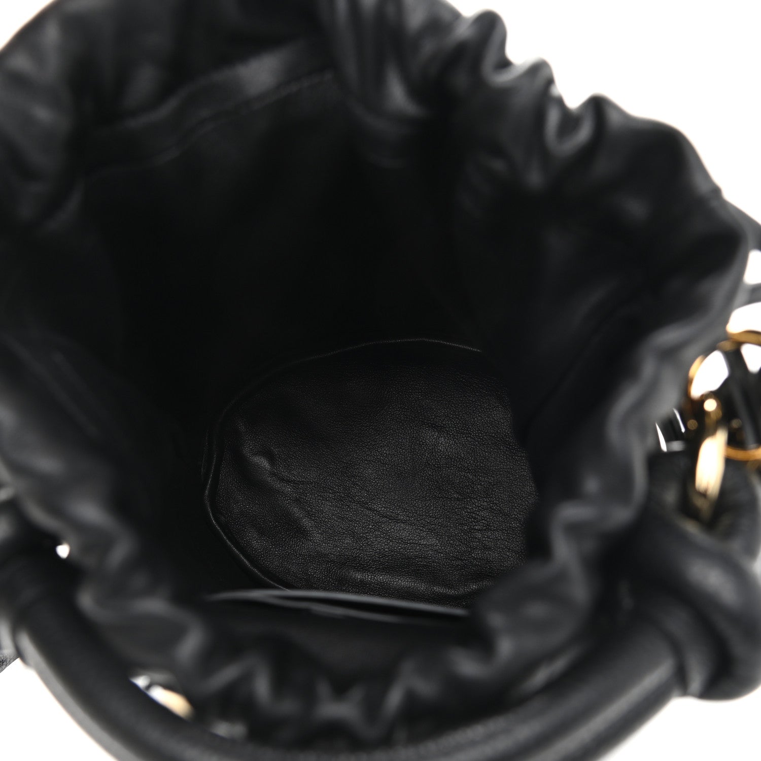 Salvatore Ferragamo Calfskin Cage Bag Black 5 of 10