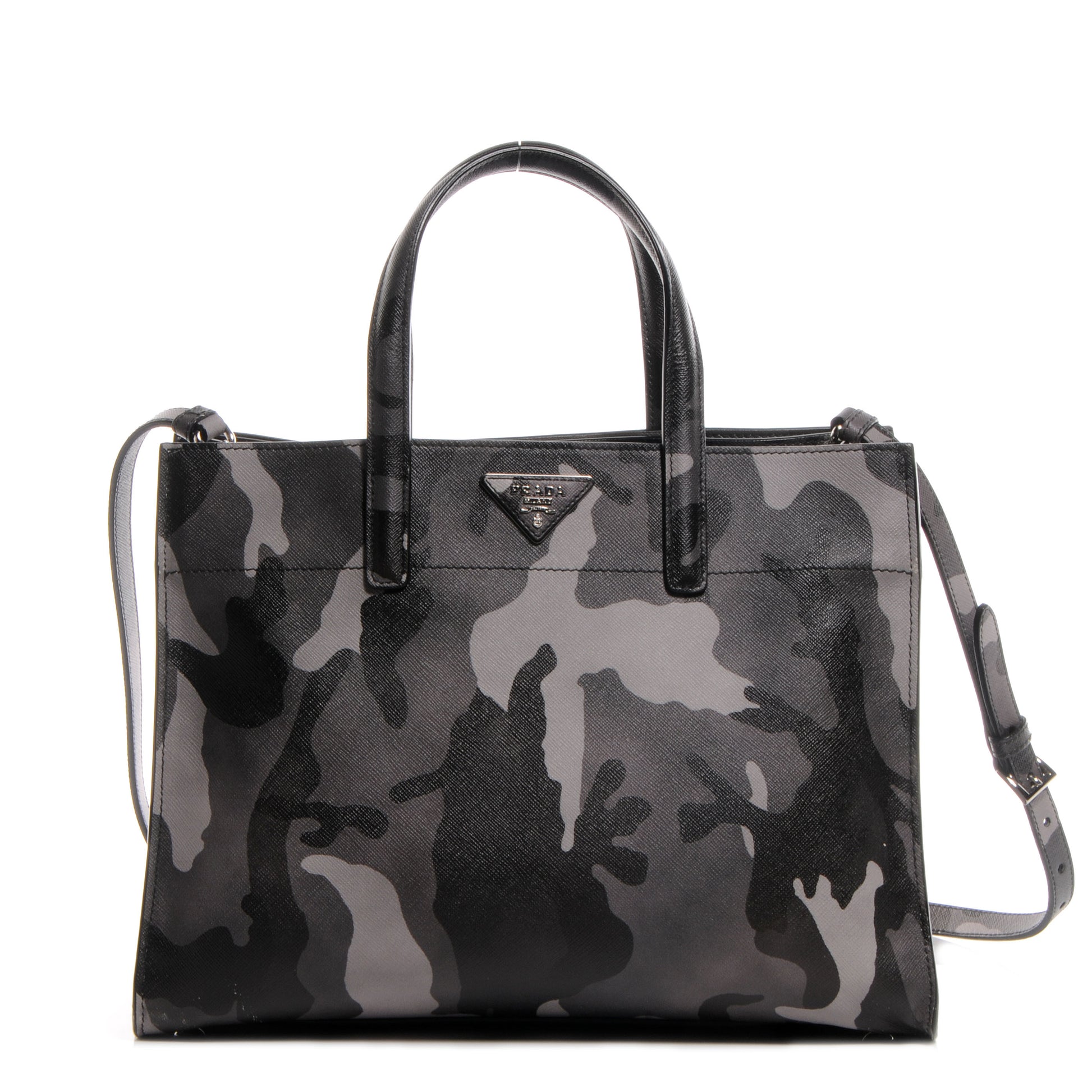Prada Saffiano Soft Camouflage Print Tote Marmo Dis Camouflage 1 of 9