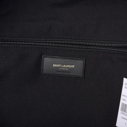 Saint Laurent Printed Canvas Leopard Classic Hunting Backpack Green 6 of 8