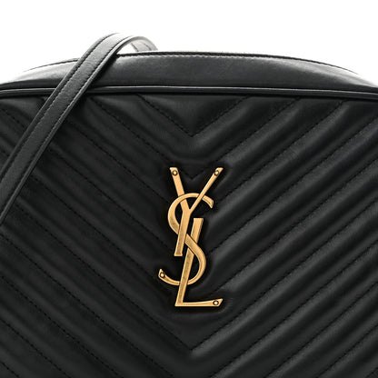 Saint Laurent Calfskin Matelasse Monogram Lou Camera Bag Black 8 of 10