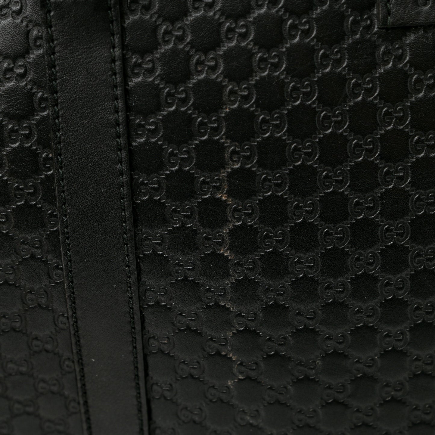 Soft Microguccissima Large Dome Satchel Black