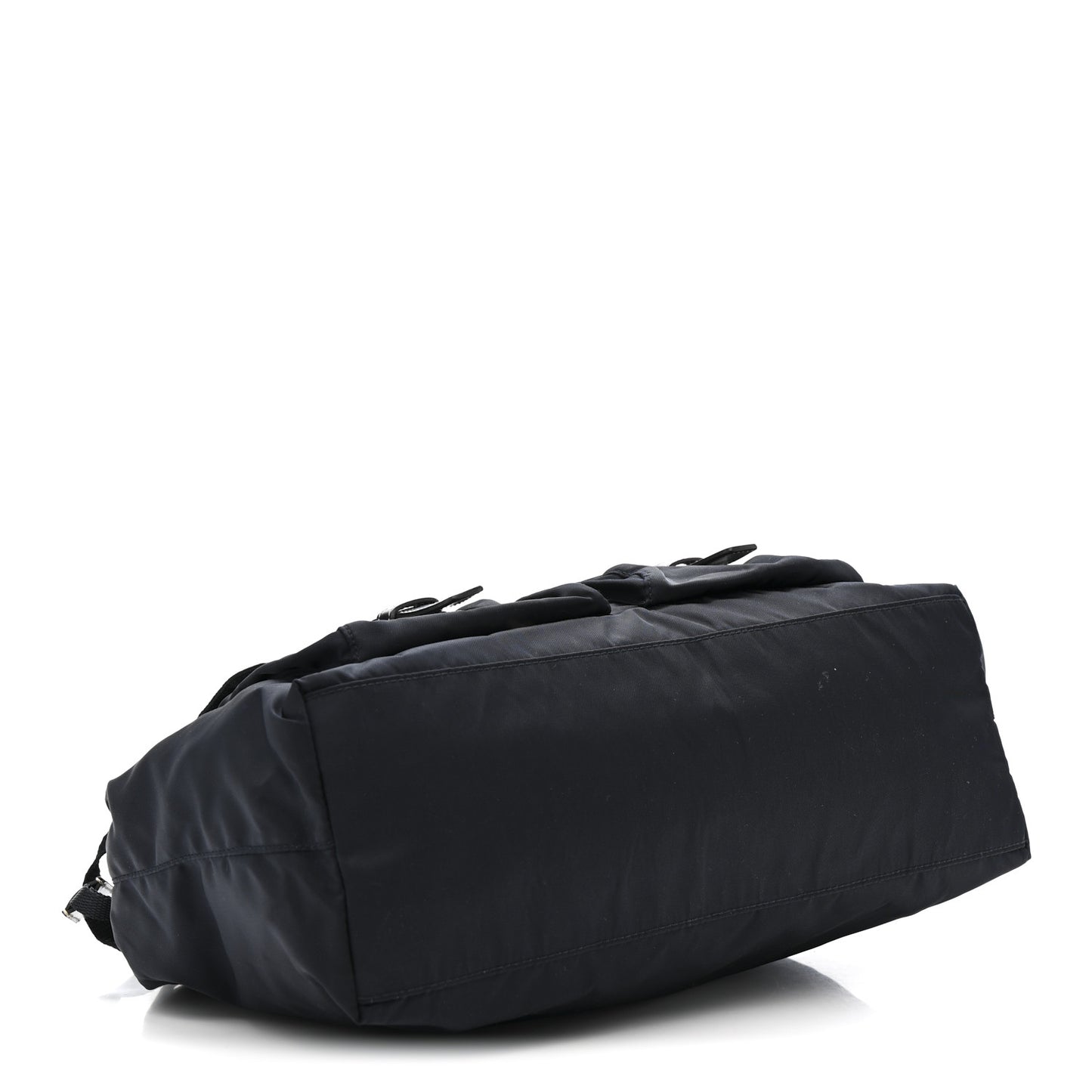 Nylon Vela Drawstring Shopping Tote Navy