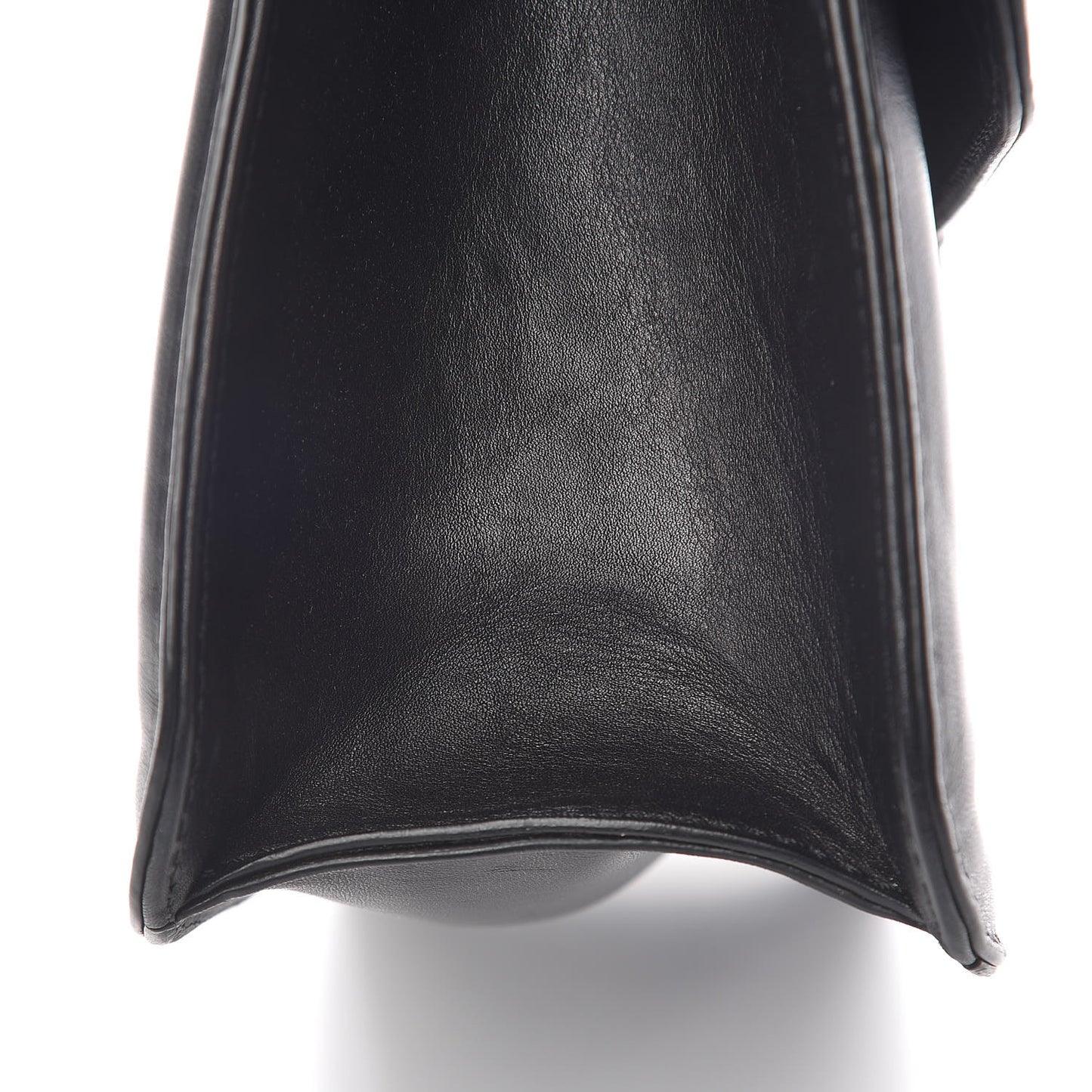 Vitello Extra Large Glam Lock Rockstud Flap Black