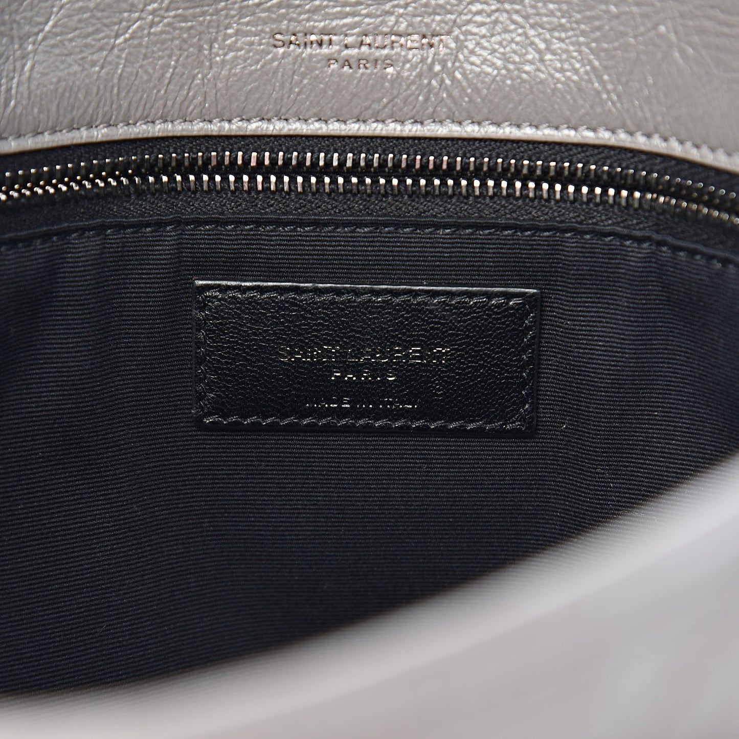 Crinkled Calfskin Matelasse Monogram Medium Niki Chain Satchel Fog