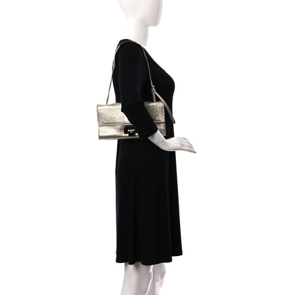 Jimmy Choo Metallic Calfskin Rebel Bag Silver 2 of 13