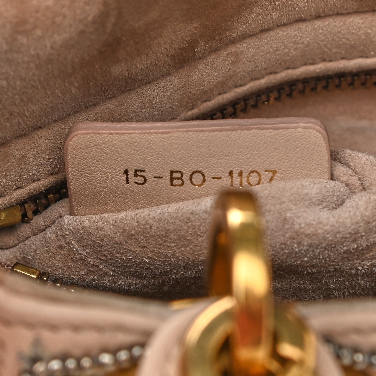 Christian Dior Calfskin Beaded Mini Lady Dior Beige Multicolor 10 of 12