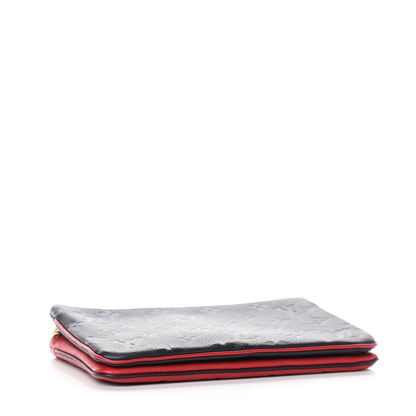 Empreinte Double Zip Pochette Marine Rouge