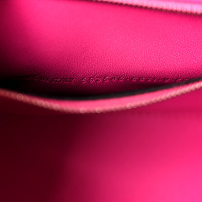 Balenciaga Shiny Box Calfskin Small Hourglass Top Handle Bag Acid Fuchsia 7 of 10