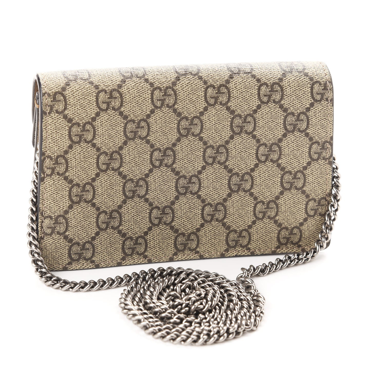 GG Supreme Monogram Super Mini Dionysus Shoulder Bag Taupe