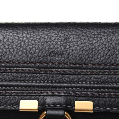 Chloe Calfskin Marcie Continental Flap Wallet Black 12 of 14