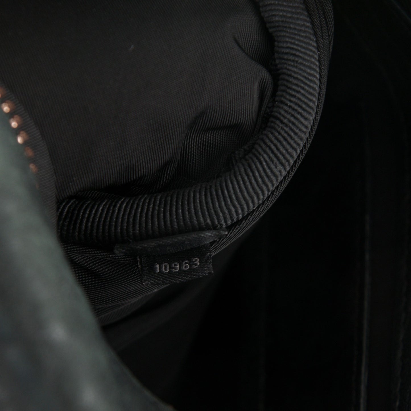Pebbled Lambskin Rocco Black Rose Gold Hardware