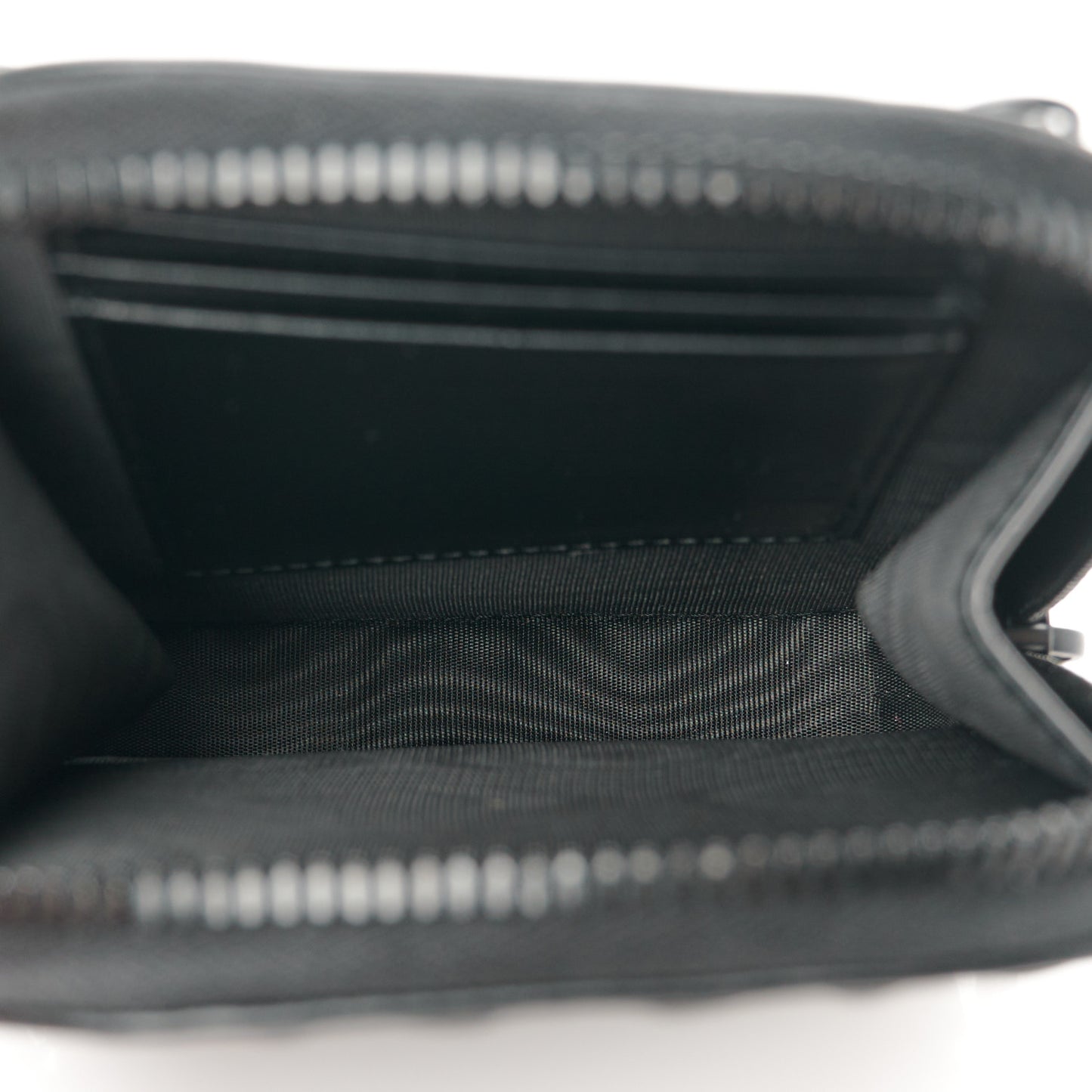 Calfskin Cannage Diamond Cannage Phone Holder Black