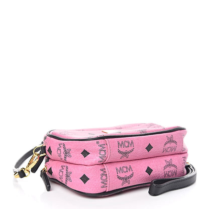 MCM Visetos Mini Camera Crossbody Bag Pink 4 of 9