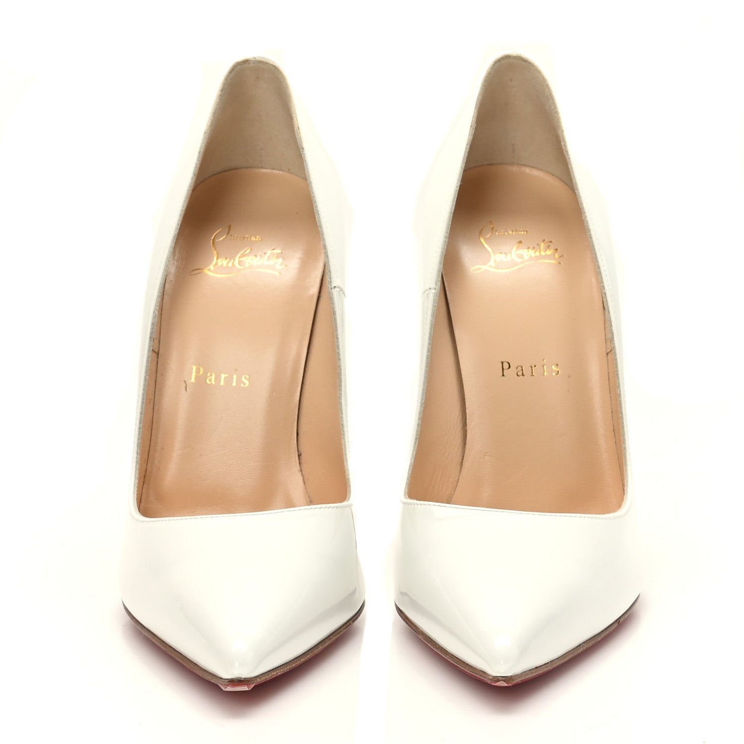 Christian Louboutin Patent So Kate 120 Pumps 38 White 2 of 8