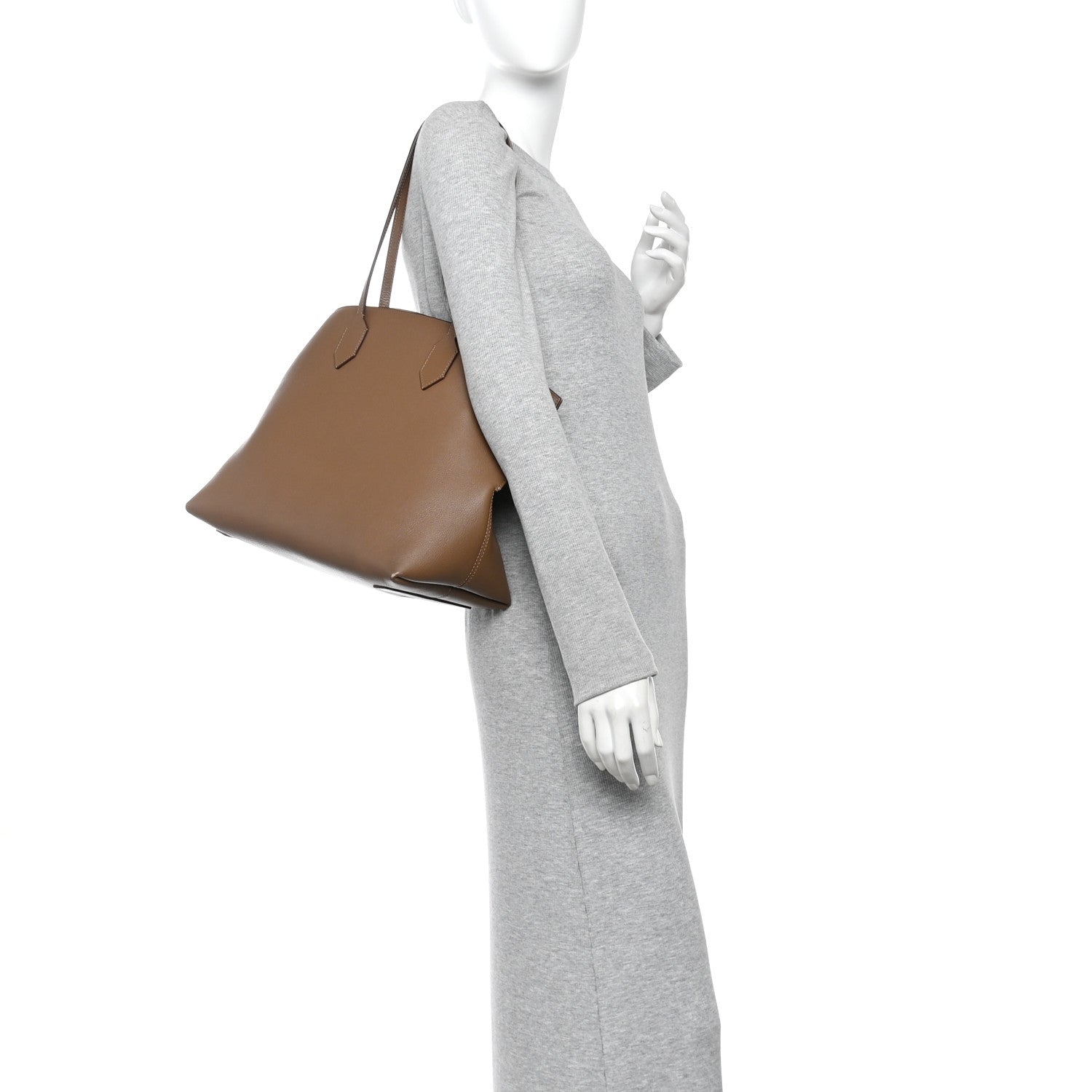 Burberry Calfskin Medium Society Tote Dusty Caramel 2 of 13