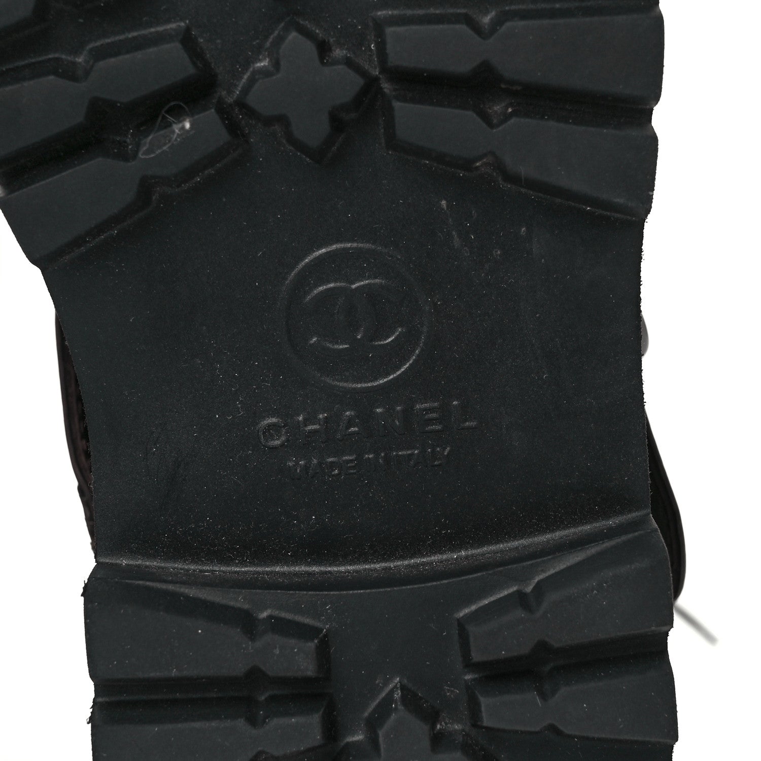 Chanel Calfskin Quilted Biker Boots 39 Brown 6 of 9