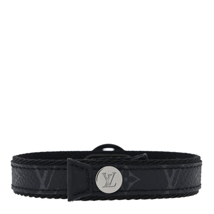 Louis Vuitton Monogram Eclipse LV Circle Bracelet 2 of 3