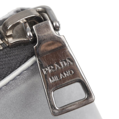 Prada Spazzolato Tria Zip Around Wallet Grigio 5 of 10