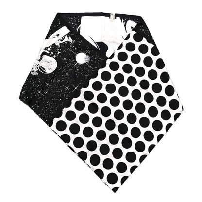 Hermes Silk Space Derby Muffler Black White 1 of 6