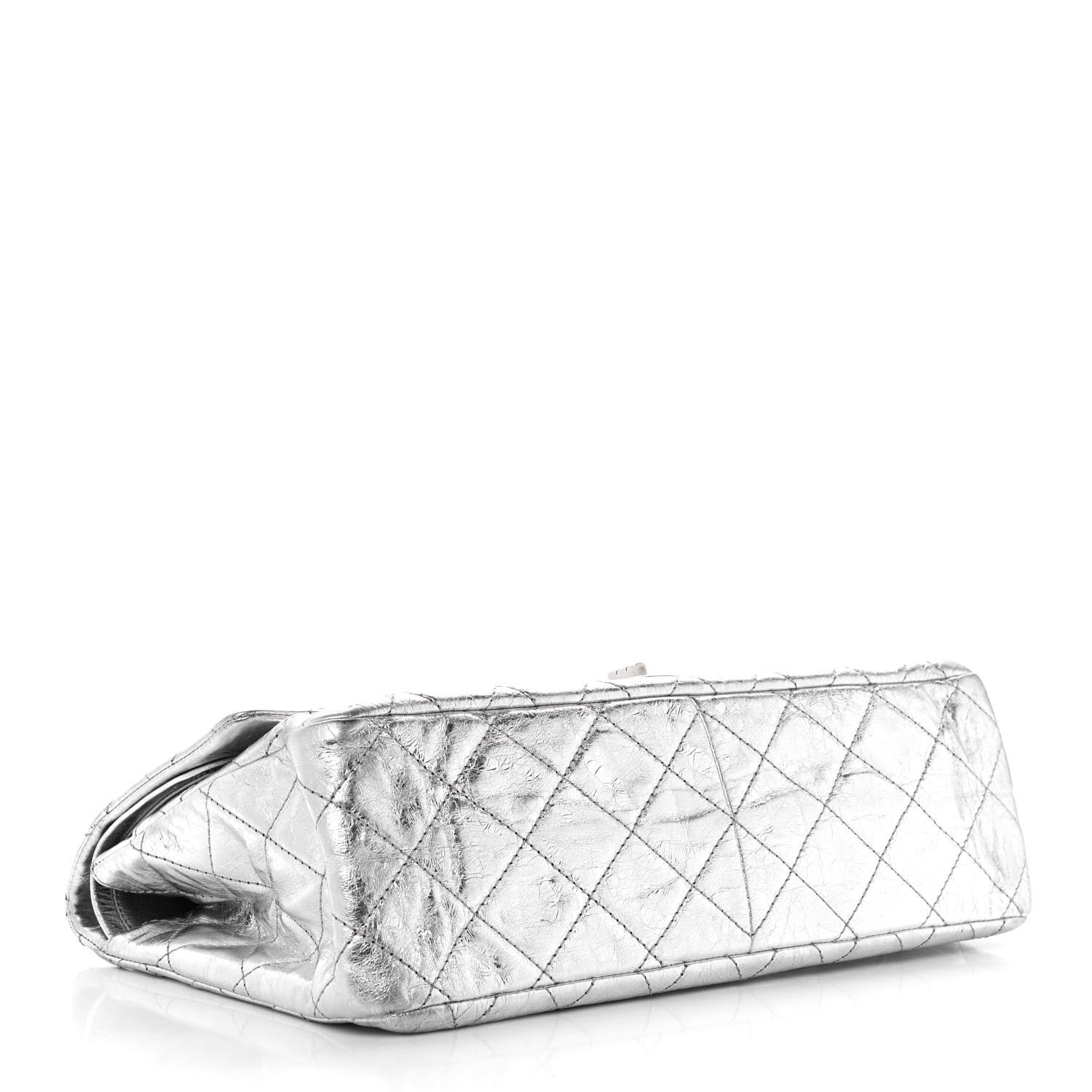 Chanel Metallic Aged Calfskin Quilted 2.55 Reissue 228 Flap Silver 6 of 12
