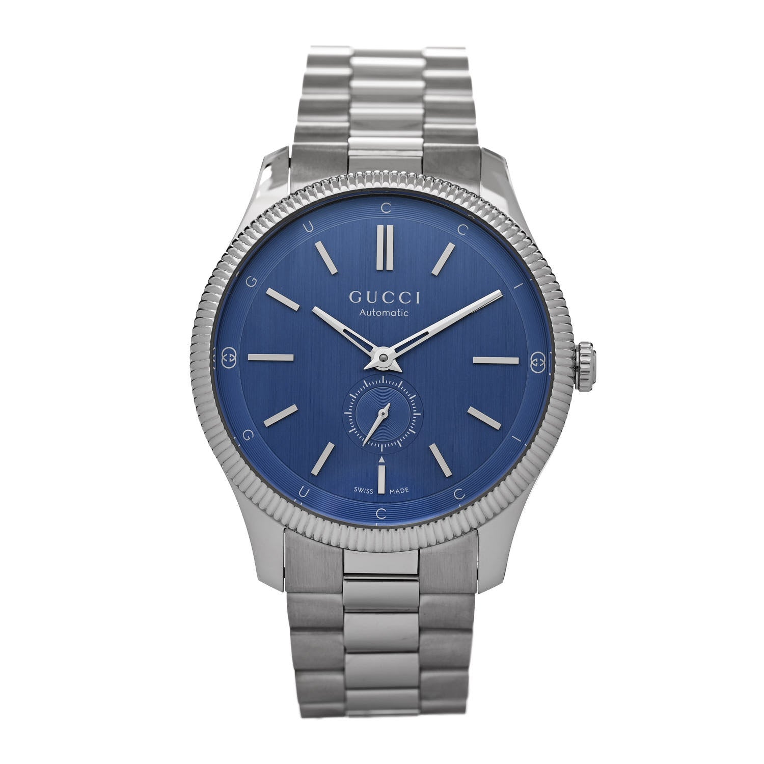 Gucci Stainless Steel 40mm G-Timeless Automatic Watch Blue 1 of 4