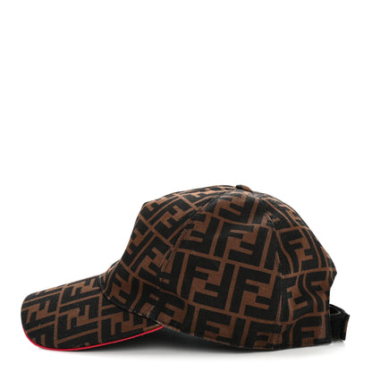 Fendi Canvas FF Reloaded Baseball Hat Tobacco Red 4 of 8